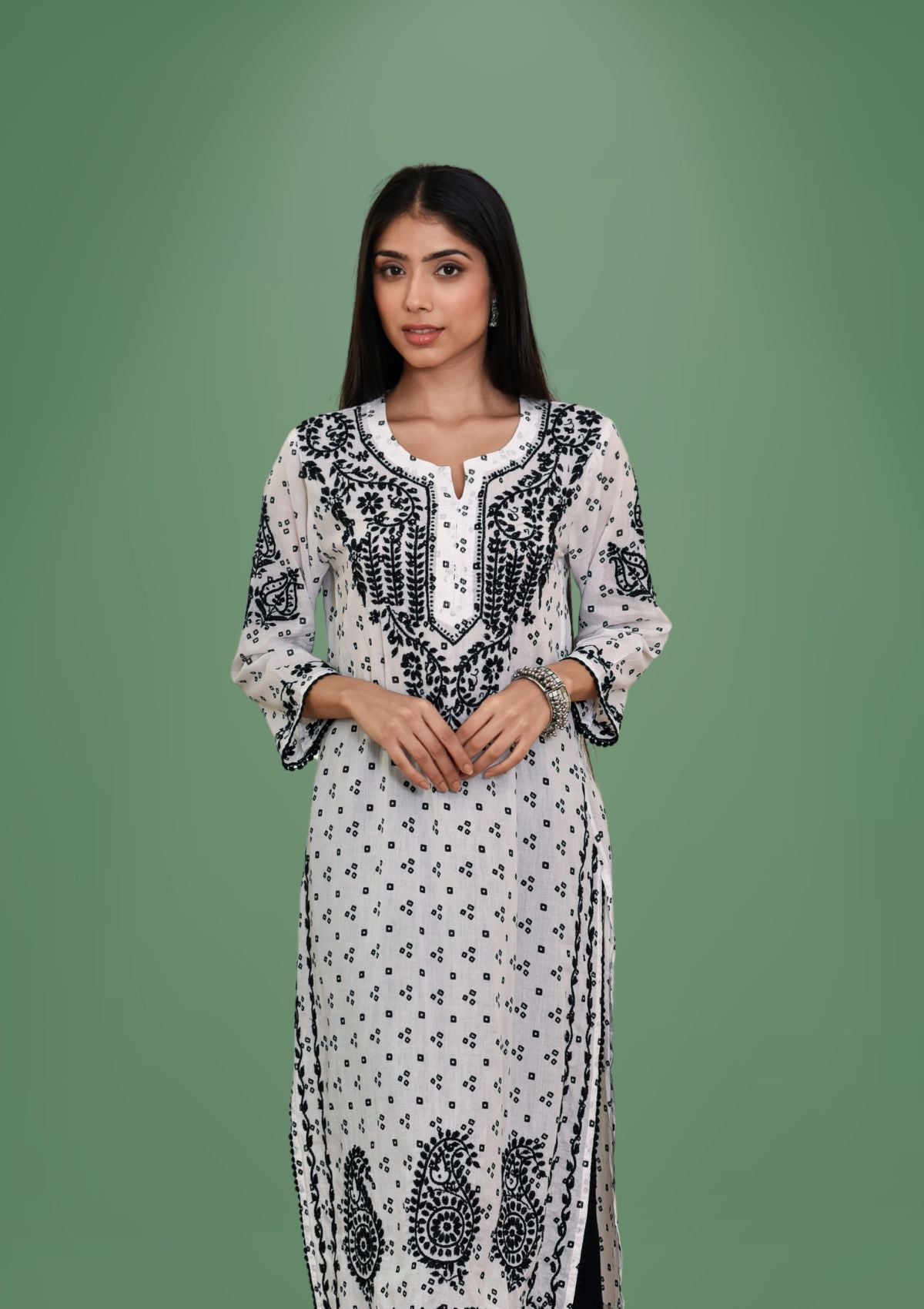 Ladies Stylish Low Price Embroidered Cotton Kurti, Wash Care: Dry clean,  Fancy at Rs 275/piece in Vadodara